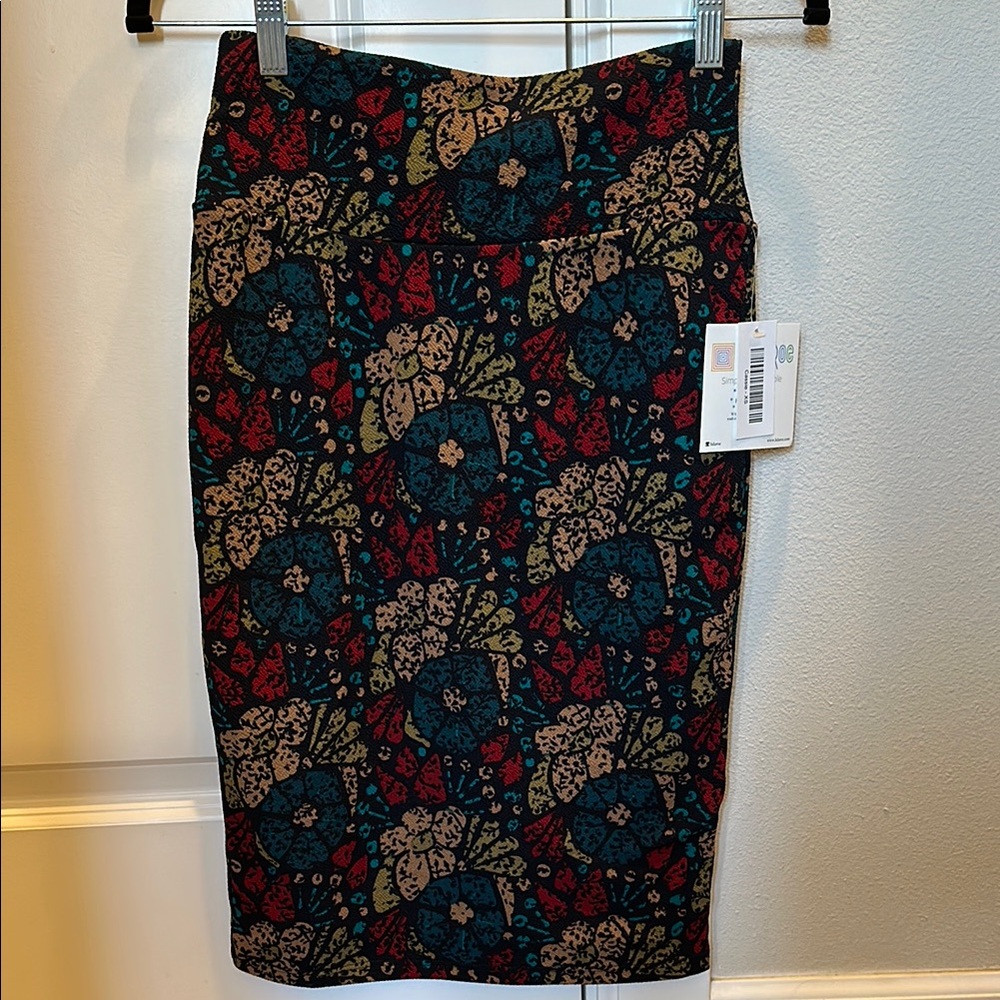 Floral Patterned Lularoe Cassie Skirt